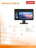 Lenovo Monitor 27 cali ThinkVision T27QD-40 WLED LCD 64AAZAT2EU