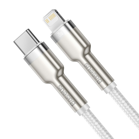Kabel BASEUS Cafule USB-C-Lightning 1m (biały)