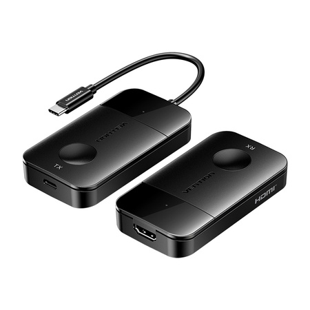 BEZPRZEWODOWY TRANSMITER / ODBIORNIK VENTION USB-C DO HDMI 0.15M (CZARNY)