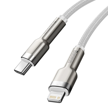 Kabel BASEUS Cafule USB-C-Lightning 1m (biały)