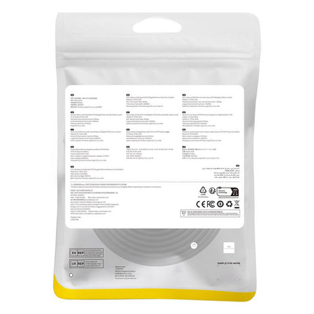 KABEL SIECIOWY KAT. 8 BASEUS ETHERNET RJ45, 40GBPS, 10M (CZARNY)