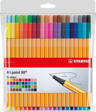 Cienkopis STABILO POINT 8840-1 mix*40 0.4 40szt