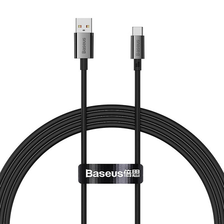 KABEL USB DO USB-C BASEUS SUPERIOR 100W 1,5M (CZARNY)