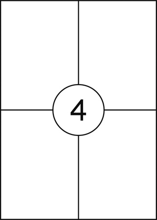 ETYKIETY SAMOPRZYLEPNE 105X148MM OFFICE PRODUCTS BIAŁE 100ARK*4SZT