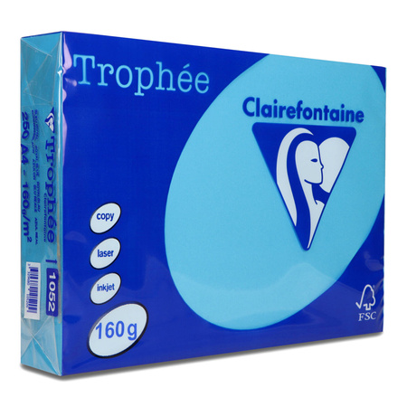 PAPIER KSERO KOLOR A4 TROPHEE NIEBIESKI KRÓLEWSKI 160G 250 ARK
