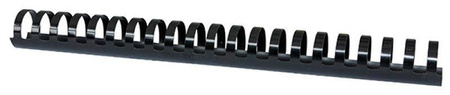GRZBIET PLASTIKOWY 28,5MM (270 KARTEK) OFFICE PRODUCTS CZARNY 50 SZT.