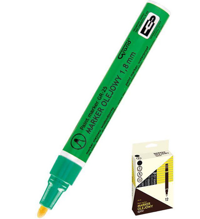 MARKER OLEJOWY GRAND GR-25 160-1967 ZIELONY OKRĄGŁA 1.8-2.8 MM