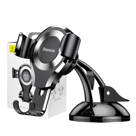 SAMOCHODOWY UCHWYT GRAWITACYJNY BASEUS OSCULUM DO TELEFONU (SREBRNY)