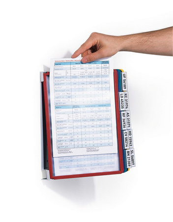 SYSTEM PREZENTACYJNY NAŚCIENNY Z 10 PANELAMI A4 DURABLE VARIO WALL  556700 MIX KOLORÓW