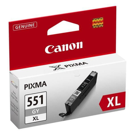 TUSZ ORYGINALNY CANON CLI551GY XL 6447B001 GREY 275 STRON
