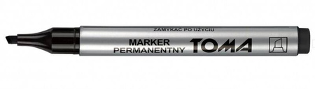Marker permanentny TOMA TO-091 3 3 czarny ścięta końcówka