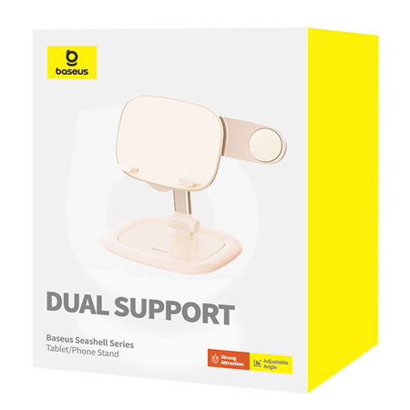 STOJAK NA TABLET/TELEFON BASEUS SEASHELL (RÓŻOWY)