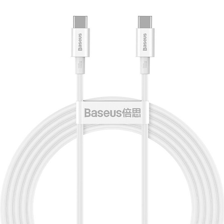 KABEL USB-C DO USB-C BASEUS SUPERIOR SERIES, 100W, 2M (BIAŁY)