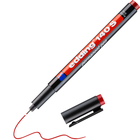 FOLIOPIS EDDING 140 S CZERWONY 0.3MM