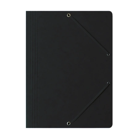TECZKA Z GUMKĄ A4 BANTEX 400087824 CZARNA PRESZPANOWA