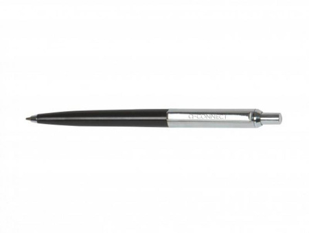 DŁUGOPIS AUTOMATYCZNY Q-CONNECT PRESTIGE NIEBIESKI 0.7MM CZARNO/SREBRNA OBUDOWA
