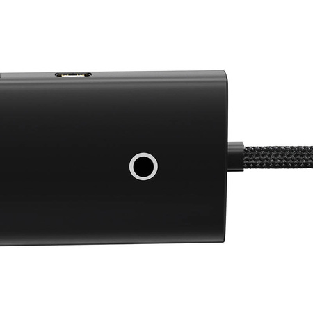 HUB 4W1 BASEUS LITE SERIES USB-C DO 4X USB 3.0 + USB-C, 2M (CZARNY)
