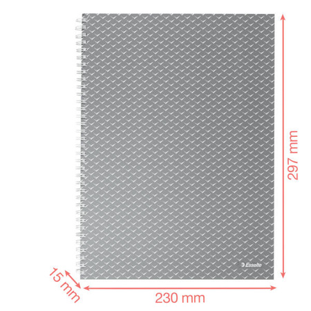 KOŁONOTATNIK A4 ESSELTE COLOUR'BREEZE 628479 LAWENDOWY W KRATKĘ KARTON 80KART