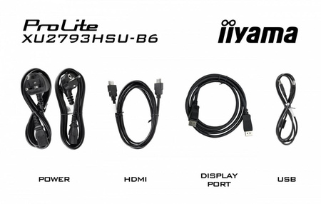 IIYAMA MONITOR PROLITE XU2793HSU-B6 27 CALI IPS.HDMI.DP.2X2W.USBX2.FHD.SLIM.100HZ