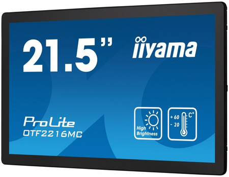 IIYAMA MONITOR 22 CALE OTF2216MC-B1, VA,POJ.10PKT.1100CD,IP65,OUTDOOR, VGA, HDMI,DP,RJ45