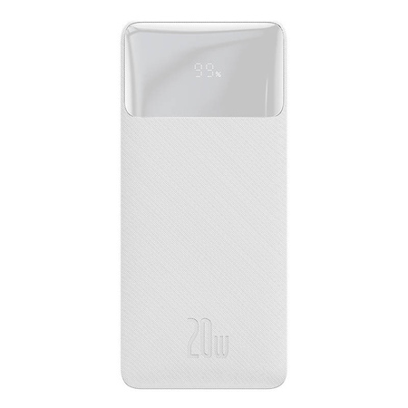 POWERBANK BASEUS BIPOW 30000MAH, 2XUSB, USB-C, 20W (BIAŁY)