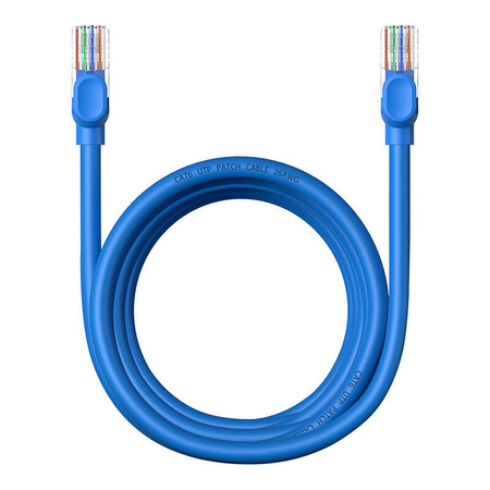 KABEL SIECIOWY BASEUS ETHERNET RJ45, CAT.6, 3M (NIEBIESKI)