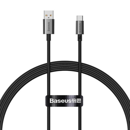 KABEL USB DO USB-C BASEUS SUPERIOR 100W 1M (CZARNY)
