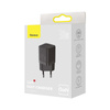 ŁADOWARKA SIECIOWA BASEUS GAN3 USB-C 30W (CZARNA)