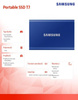 SAMSUNG DYSK SSD PORTABLE T7 1TB USB 3.2 GEN.2 BLUE