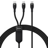 KABEL USB 2W1 BASEUS FLASH SERIES, USB-C DO USB-C 100W, 1.5M (CZARNY)