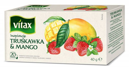 HERBATA TRUSKAWKA I MANGO VITAX INSPIRATIONS 20 TOREBEK