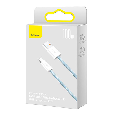 KABEL USB DO USB-C BASEUS DYNAMIC SERIES, 100W, 1M (NIEBIESKI)