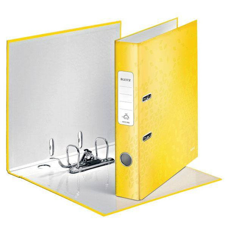 Segregator A4 laminowany LEITZ WOW 50mm 10060016 żółty