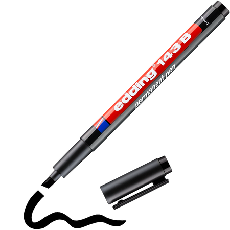 FOLIOPIS EDDING 143B CZARNY ŚCIĘTA 1-3MM