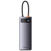 HUB 8W1 BASEUS STARJOY METAL GLAM SERIES, USB-C DO HDMI + 3 X USB 3.0 + USB-C PD + RJ45 + SD/TF