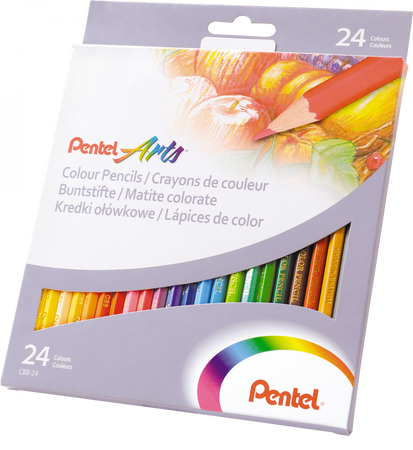 KREDKI OŁÓWKOWE PENTEL CB8-24U MIX*24KOL