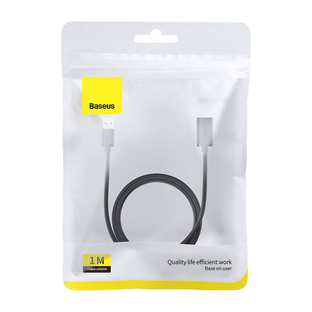 PRZEDŁUZACZ BASEUS USB 3.0 MĘSKI DO ŻEŃSKI, AIRJOY SERIES, 1M (CZARNY)