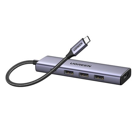 HUB / ADAPTER UGREEN REVODOK CM511 USB-C DO 3X USB, HDMI, USB-C, HDMI 4K 30HZ, PD 100W (SZARY)