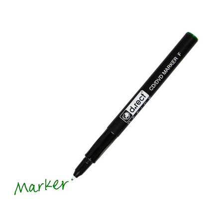MARKER CD/DVD D.RECT ZIELONY 0.7MM