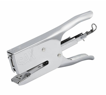 ZSZYWACZ NOŻYCOWY METALOWY SAX DESIGN 630 SREBRNY 40 KART