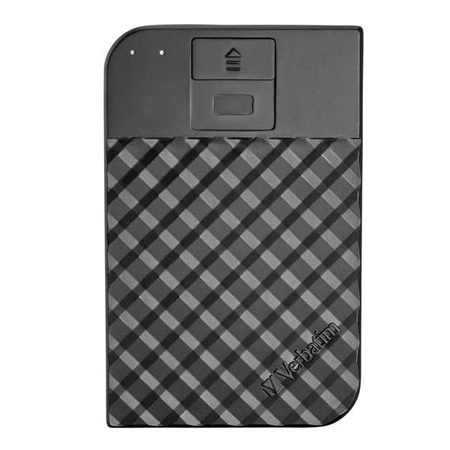 VERBATIM ZEWNĘTRZNY DYSK TWARDY, FINGERPRINT SECURE HDD, 2.5", USB 3.0 (3.2 GEN1), 2TB, 53651, CZARNY, 256-BIT AES