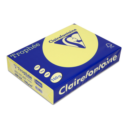 PAPIER KSERO KOLOR A4 TROPHEE ŻÓŁTY 160G 250 ARK