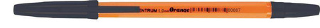 DŁUGOPIS KULKOWY CENTRUM ORANGE 80687 CZARNY 1.0 ŻÓŁTA OBUDOWA