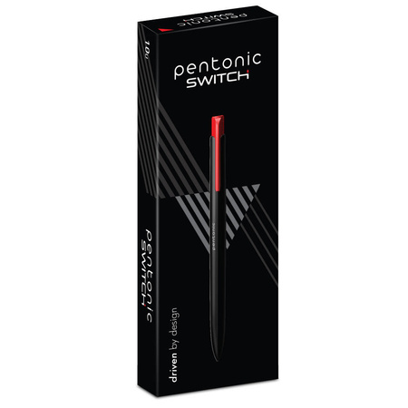 Długopis kulkowy automatyczny LINC PENTONIC SWITCH 4029RED-DZ czerwony 0.7