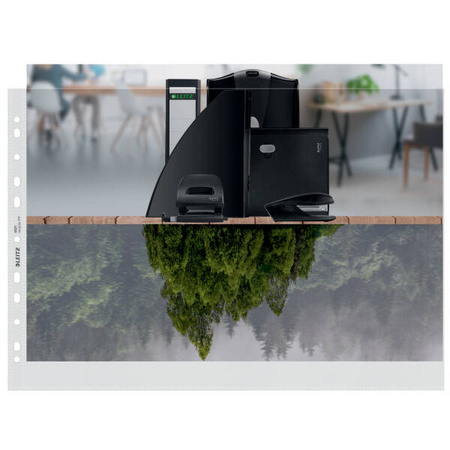 KOSZULKI GROSZKOWE A3 LEITZ RECYCLE POZIOMA 40190003 PRZEZROCZYSTY 100MIC 25SZT