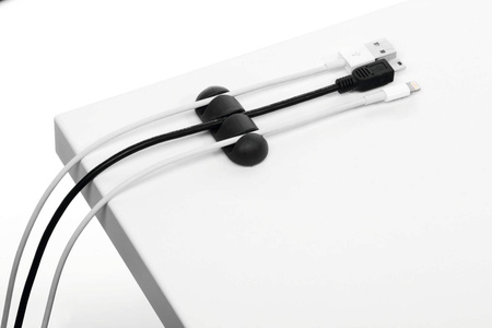 KLIPS NA KABEL SAMOPRZYLEPNY DURABLE CAVOLINE CLIP 503937 GRAFITOWY 2 SZTUKI