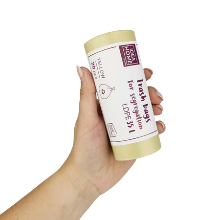 WORKI NA ŚMIECI LDPE ŻÓŁTE 35L 20SZT