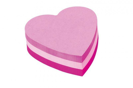 KARTECZKI SAMOPRZYLEPNE 3M POST-IT® 2007H W KSZTAŁCIE SERDUSZKA 225 KART