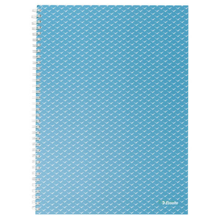 KOŁONOTATNIK A4 ESSELTE COLOUR'BREEZE 628476 NIEBIESKI W KRATKĘ KARTON 80KART