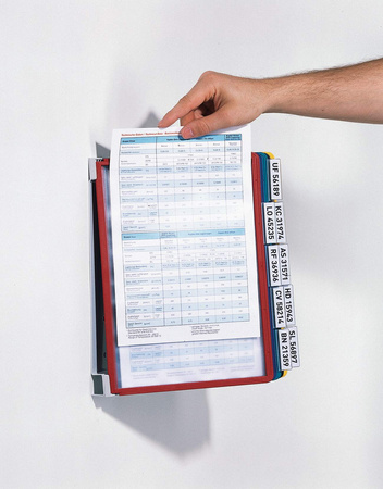 SYSTEM PREZENTACYJNY NAŚCIENNY Z 10 PANELAMI A4 DURABLE VARIO WALL  556700 MIX KOLORÓW